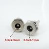 DC099 DC Power Jack Socket Female Panel Mount Connector Metal 5.5 mm x 2.1mm DC-099 Open Hole 11MM 5.5*2.1 5.5*2.5