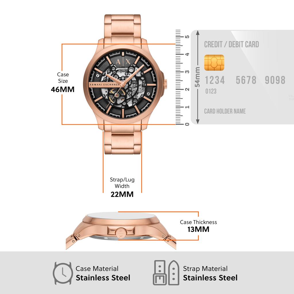 [AX Armani Exchange] Watch NA AX2456 Men's Pink Gold
