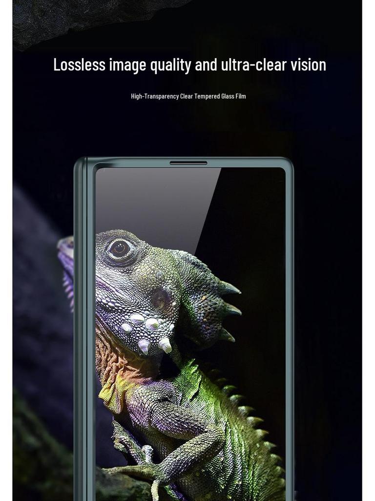 Магнитный чехол-книжка для Samsung ZFold6: Полное покрытие, Интегрированная пленка и Жесткий кронштейн
