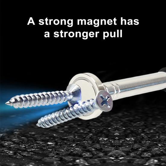Магнитный пикап. Удобный сильный магнит. Выдвижная ручка. Магнитный инструмент для подметания. Домашняя мастерская.