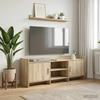 TV Cabinet 130 x 33 x 47 cm Sonoma Oak Wood Based Material