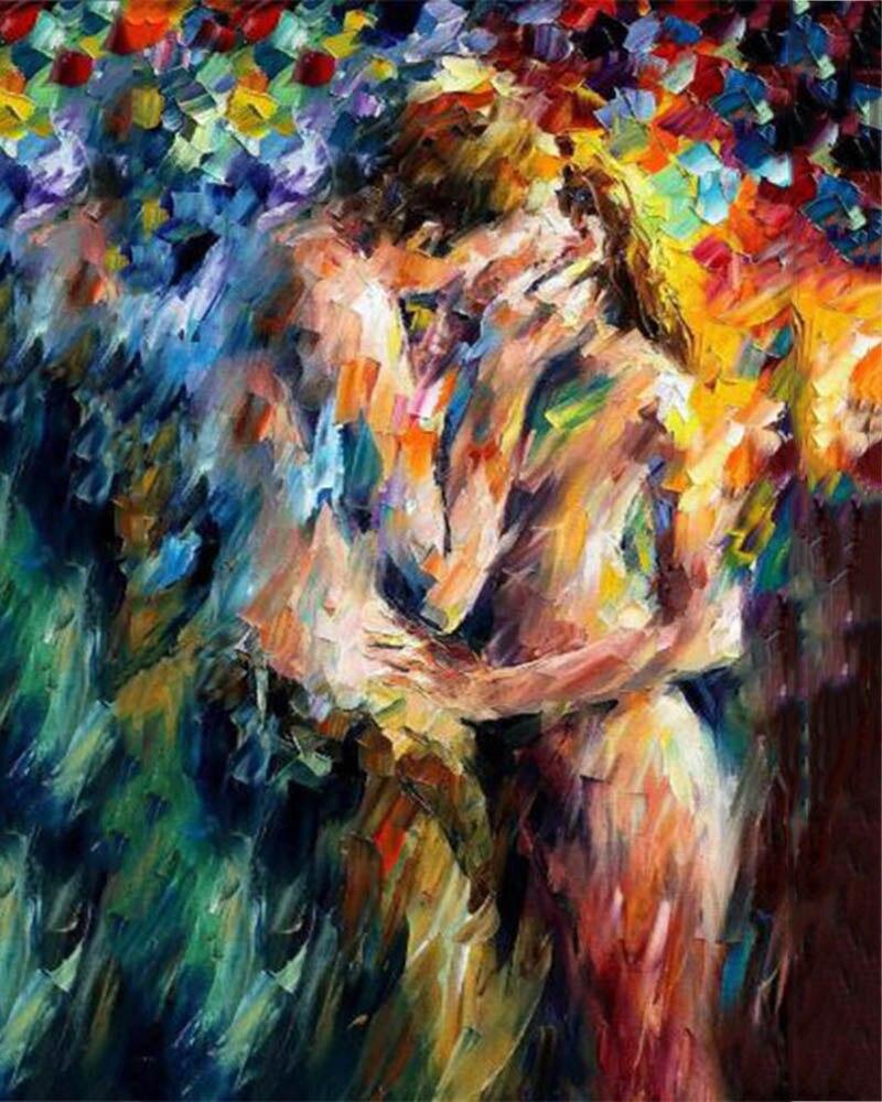 5D Алмазная вышивка Сексуальная полная круглая Алмазная мозаика Рукоделие DIY Вышивка крестиком Алмазная картина Обнаженная сексуальная пара танцор