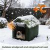 Уличный домик для кошек Всепогодный Ветрозащитный Кровать Пещера Просторный Оксфордский Приют для кошек Для Палатки Укрытие Уличный Зимний Балкон Игра