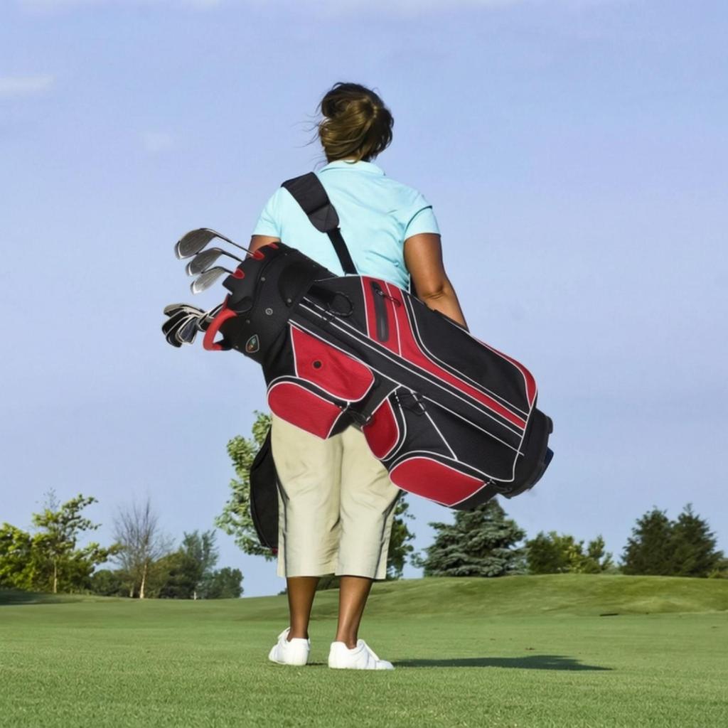 Lightweight Golf Bag with 14-Way Divider Sturdy Full-Length