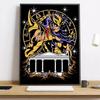 Saint Seiya Whitepaper Painting Calligraphy HD Canvas Poster living room bedroom bar aesthetic decoration