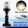 Светодиодный звездный свет Водонепроницаемый IP67 Белый Складной задний навигационный огонь для лодки Ходовой огонь для лодки для понтонов, рыбалки, ловли окуня, джон-ботов