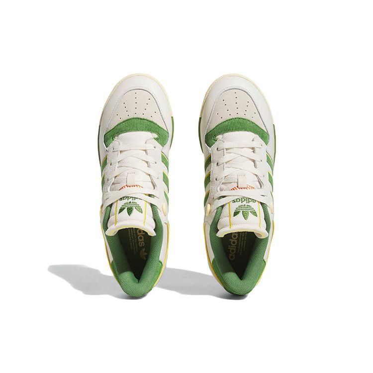 adidas Кроссовки унисекс Rivalry Low 86 Chalk White Crew Green Туманно-желтые FZ6318