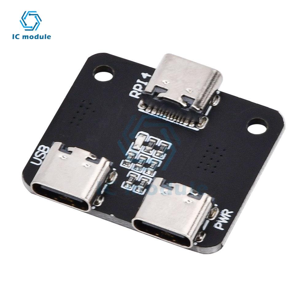 Разветвитель питания с интерфейсом Type-C подходит для модуля Raspberry Pi 4 USB 1 на 2