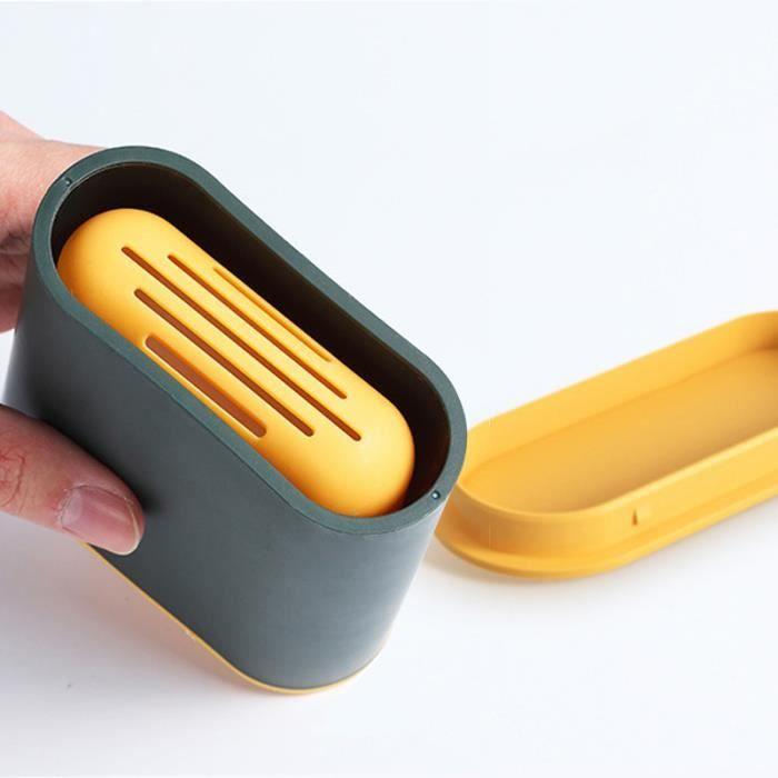 TOILET BRUSH ,A-Blue--Water Leakproof Toilet Brush with Silicone Base and Flat Head, Soft and Flexible Bristles with Holder of