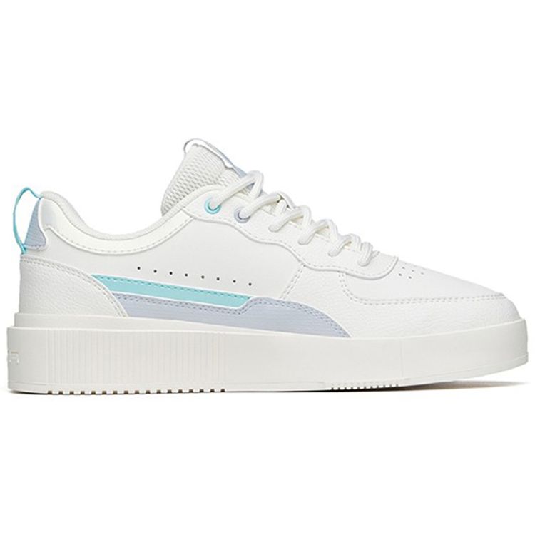 Anta Кроссовки Lifestyle Series Milk Cap, амортизирующие, легкие, прочные, нескользящие, с низким верхом, для скейтбординга, женские кроссовки, белые, фиолетовые 922228012-1