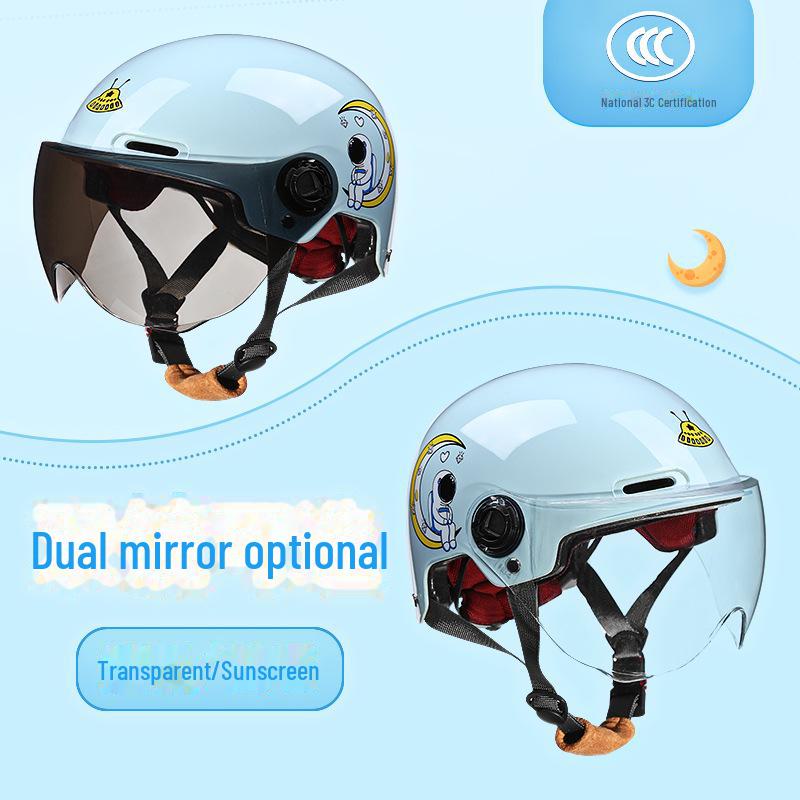 Сертифицированный 3C детский защитный шлем для электромобилей — летний, полушлем, унисекс, всесезонный