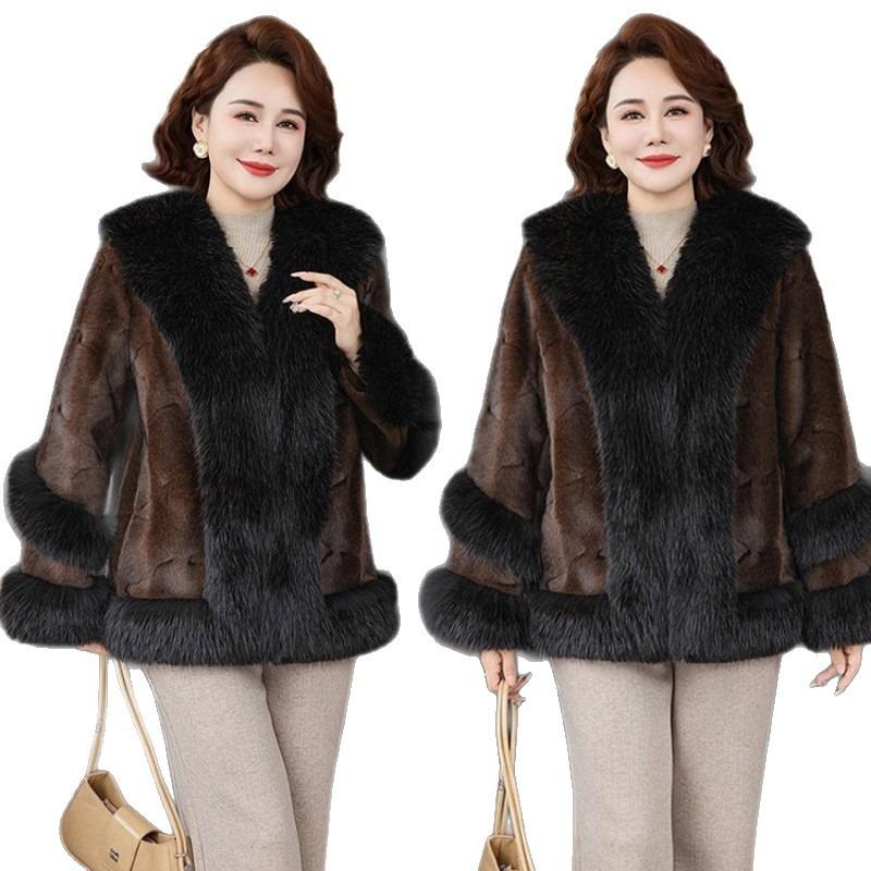 Women's Clothing Winter Placket Mink Short Fur Jacket Fur Thin Autumn and Winter Warm