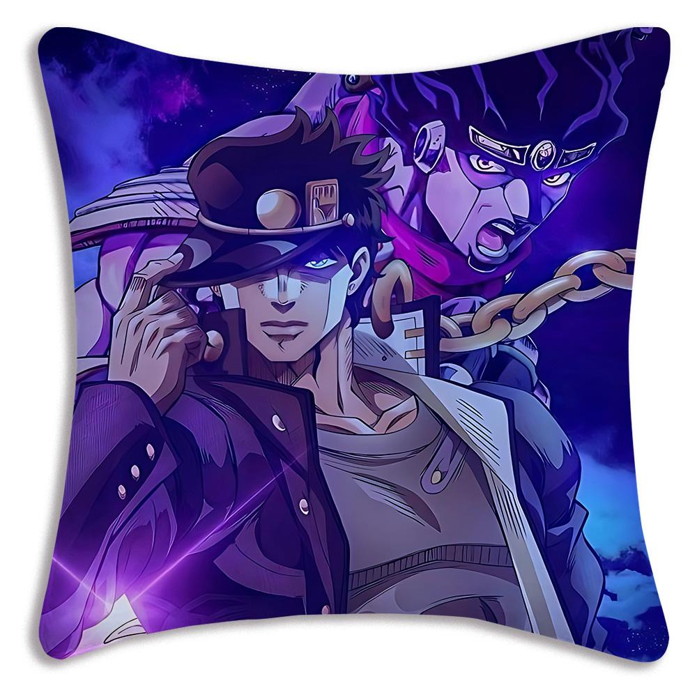 Наволочки Мультяшные Jojo'S Bizarre Adventure Декоративные для Дивана Дома Двусторонний Принт Короткий Плюш Милая Наволочка