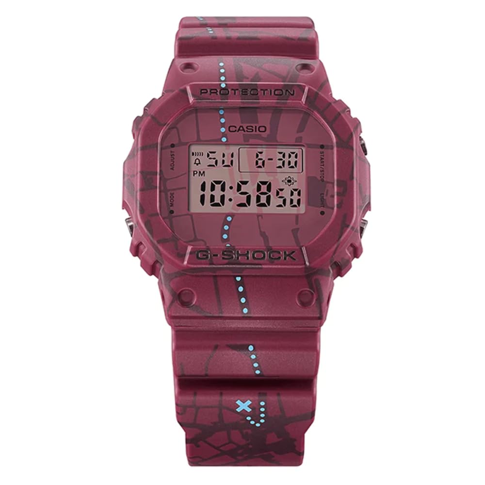 Часы Casio G-Shock, Серия Treasure Hunt DW-5600SBY-4JR, Мужские, Красные, Оригинальный японский продукт