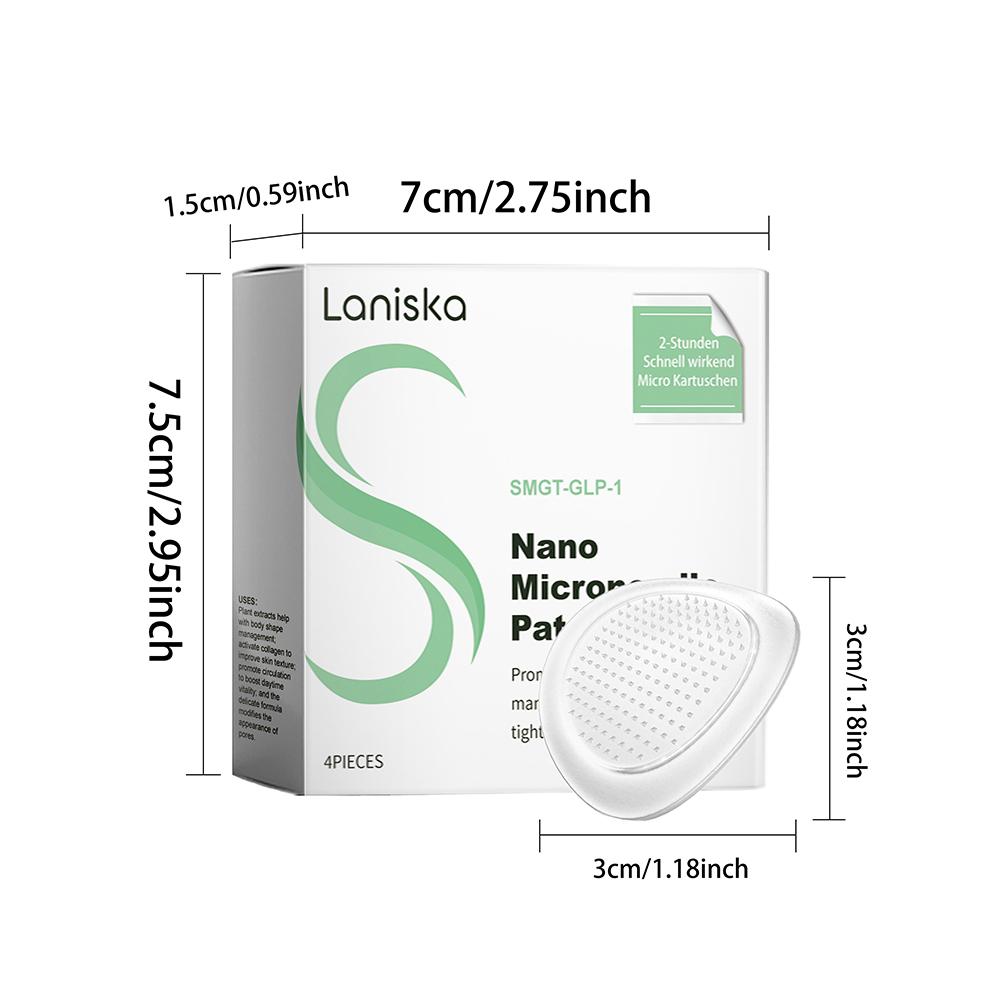 4 шт./1 коробка Нано Микроигольные пластыри SMGT-GLP-1 Микроигольные пластыри Укрепление линии Улучшение Патч для ухода за кожей Для сжигания жиров