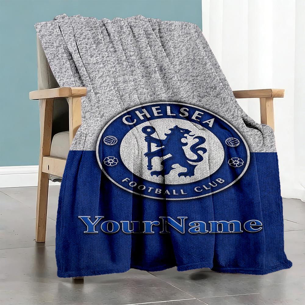 Chelsea Personalized Name Blanket Lightweight Personalized Blanket Soft Warm Cozy Versatile for Chair Office Bedding Living Room All-Season Use
