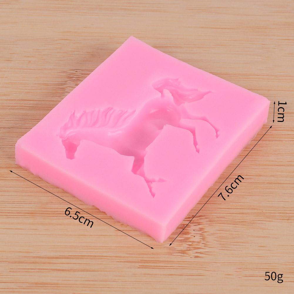 3D Horse Silicone Mold Horse Candy Chocolate Fondant Molds Sugarcraft Cake Decorating Tools Polymer Clay Moulds