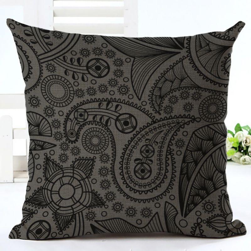 Изысканные этнические наволочки с принтом пейсли для декора винтажного богемного дивана