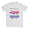 Flamingo Heart Unisex Unisexs T Shirt Funny Tees Short Sleeve Round Collar TShirts Cotton Party Clothes