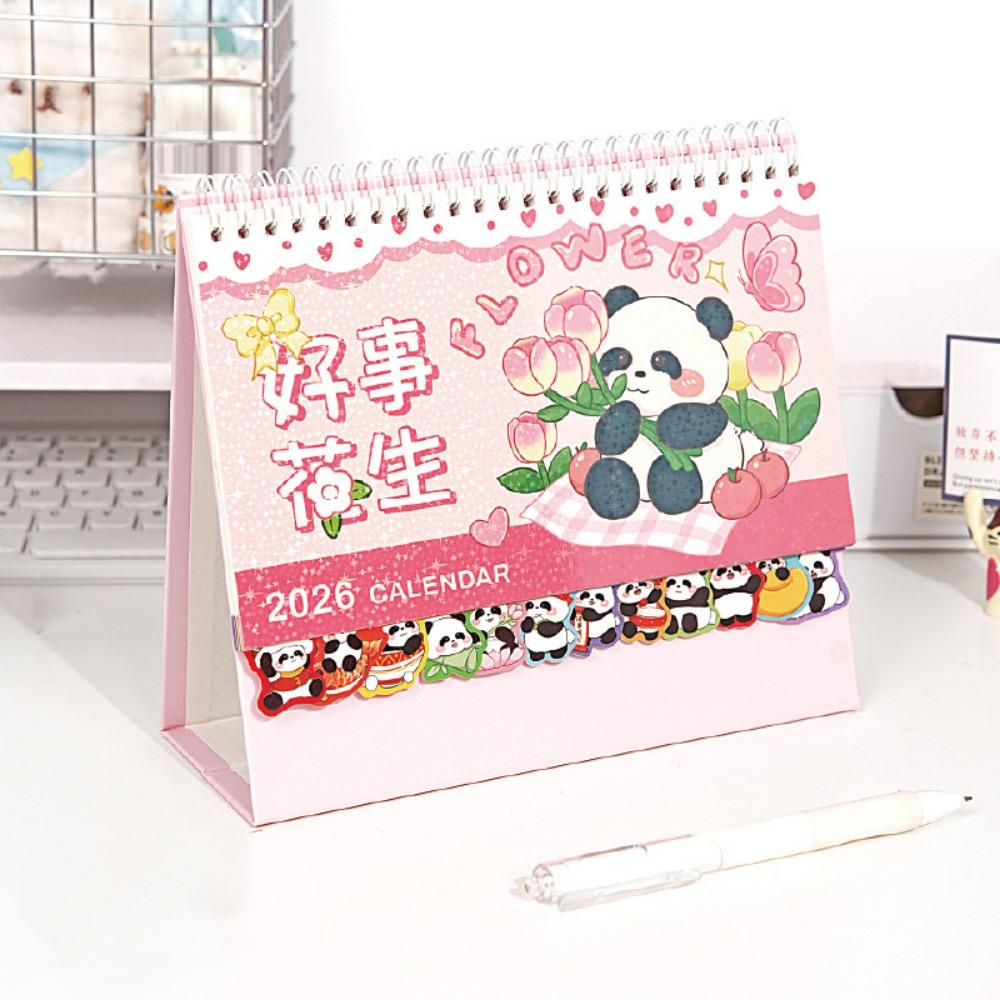 Coil Binding 2026 Desk Calendar Memo Notes Monthly & Daily Planner Monthly Calendar  School