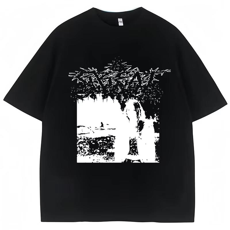 Popular Rapper Ken Carson Playboi Carti T Shirts Opium Destroy Lonely Gothic Punk T Shirts Men Women Pure Cotton Tees Streetwear