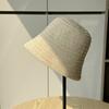 Fisherman's Hat Children's Summer Outdoor Weaving Hollow Breathable Sun Hat Leisure Sunscreen Bucket Hat