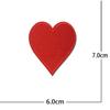8pcs Poker Cards DIY Iron on Patches Red Heart Patches Sewing Supplies  Clothing Appliques
