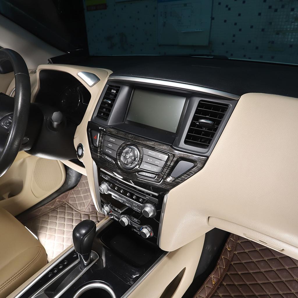 Черная Текстура ABS Панель Навигации GPS Накладка для Nissan Pathfinder 2013-20