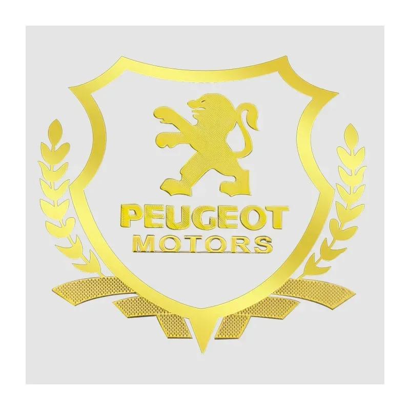 Car Sticker Car Badge Body Side Metal 3D Emblem Ears of Wheat Sticker Decal Auto Exterior Accessories For Peugeot 3008 5008 208