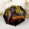 Lamine Yamal Customized Name Umbrella Portable Automatic Umbrella Retractable Design with 8-Rib Durability Foldable Design