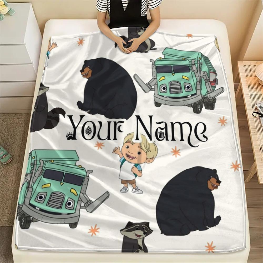 1PC Adventure Land Custom Name Patterned Flannel Blanket Suitable For All Seasons For Home Decor Warmth And Comfort Gifts Holiday Present