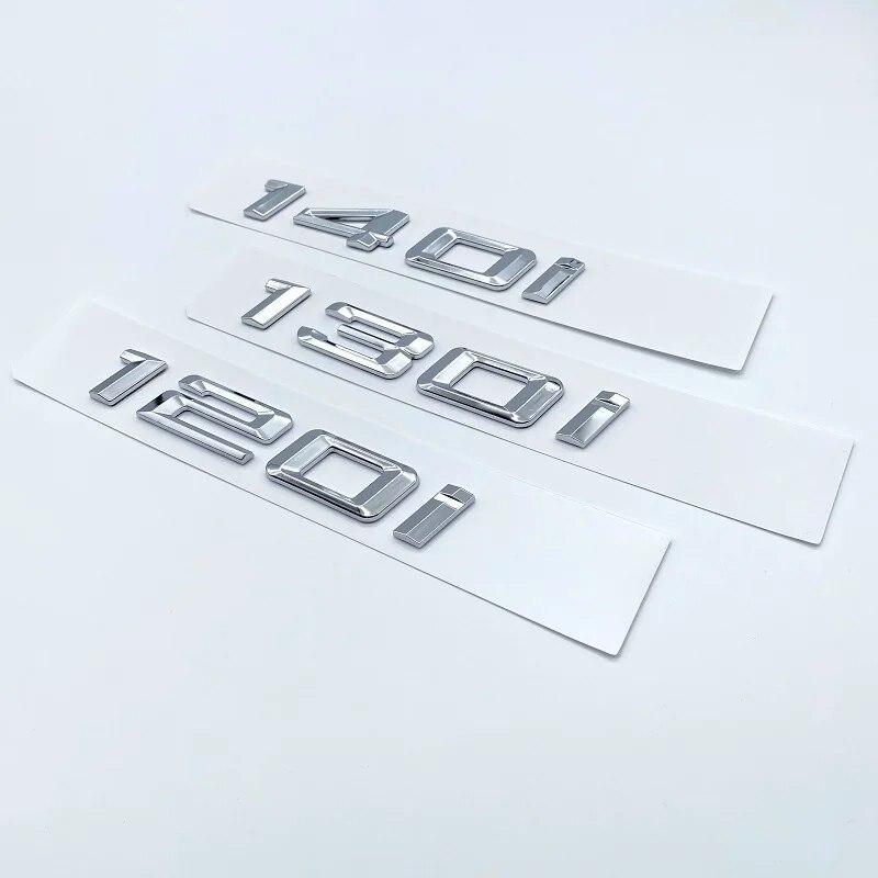 Old Font Numbers Letter 116i 118i 120i 125i 128i 130i 135i 140i Top ABS Emblem for BMW 1 Series Car Trunk Nameplate Logo Sticker