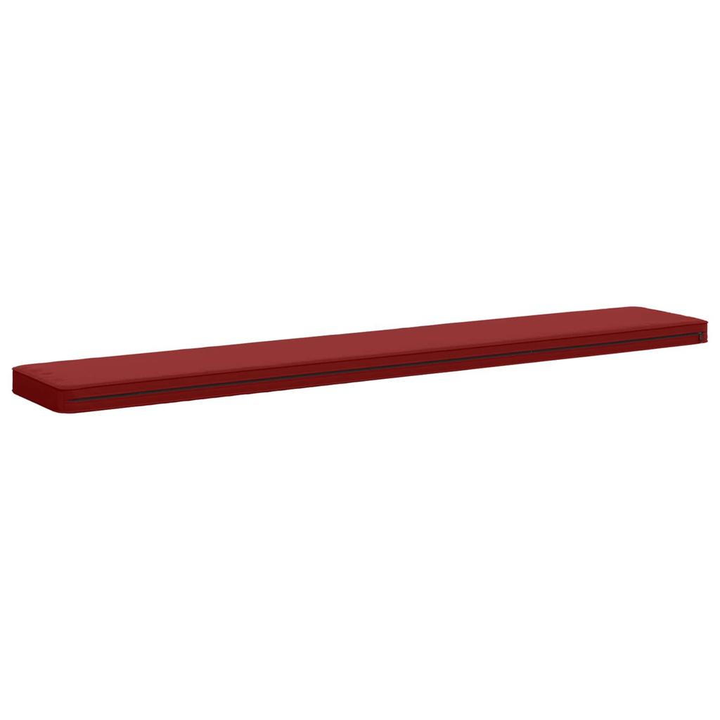 2 piece Bench Cushions VUGHT 2 pcs 100percent Polyester Wine Red