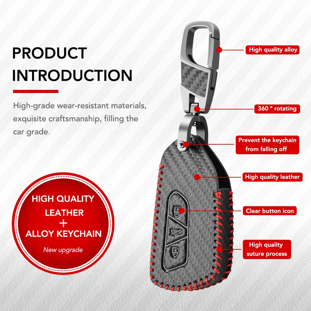 Кожаный чехол для автомобильного ключа с полным покрытием, защитная сумка для VW Volkswagen Polo Tiguan Passat Golf Jetta Lavida Skoda Octavia