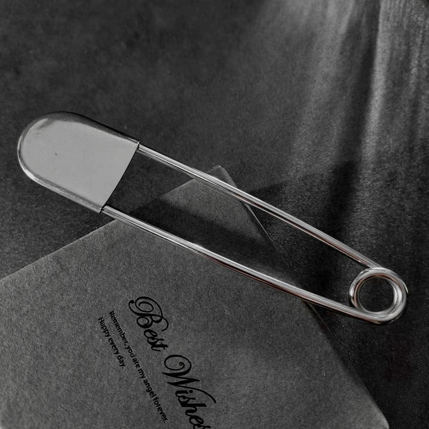 Fashionable Large Pins for Clothing Smooth Metal Safety Pins Jeans Dress Scarf Adjustable Pins