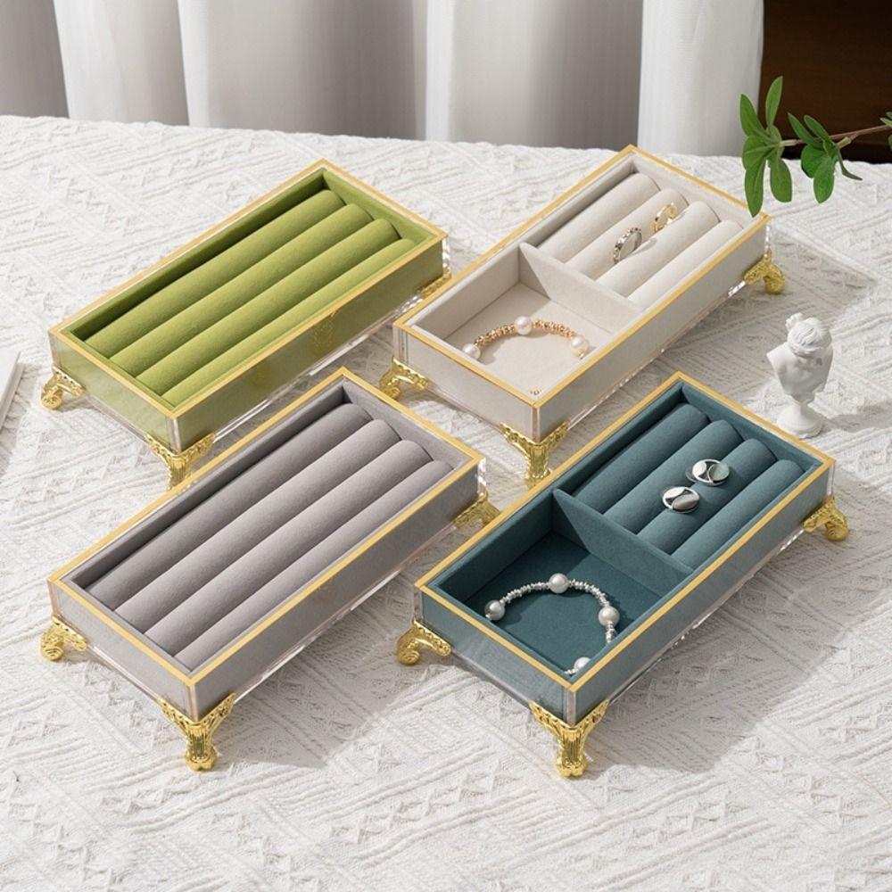 Multifunctional Jewelry Tray Holder Velvet Jewelry Organizer Jewelry Holder Box Jewelry Storage