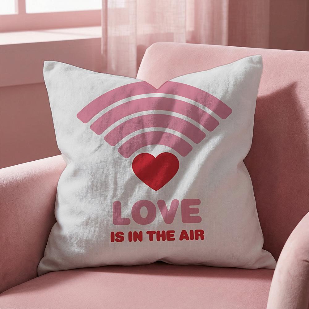 Holiday Valentines Day Cushion Cover MultiScene Pillow Cover for Home Car Reversible Soft Durable for Daily Use