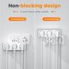 Tessan Многофункциональная настенная розетка с 2 портами USB C и 1 портом USB A, USB-адаптер 6 в 1 с защитой от перегрузки для смартфона, планшета