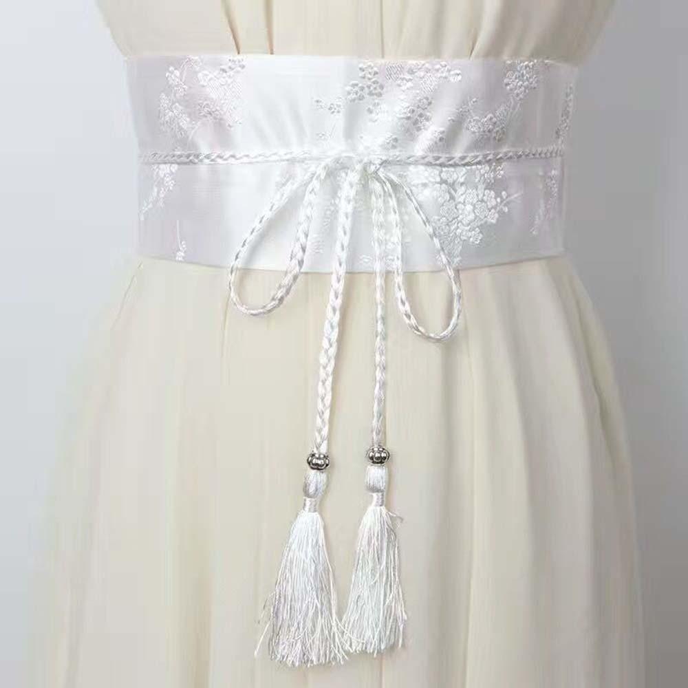 Embroidered Embroidery Corset Wide Style Ethnic Girdle Hanfu Waistband  Kimono Match