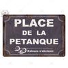 – Plaque Décorative En Métal Vintage Français Rétro, Décor Mural De Bar Club, Peinture  Fer
