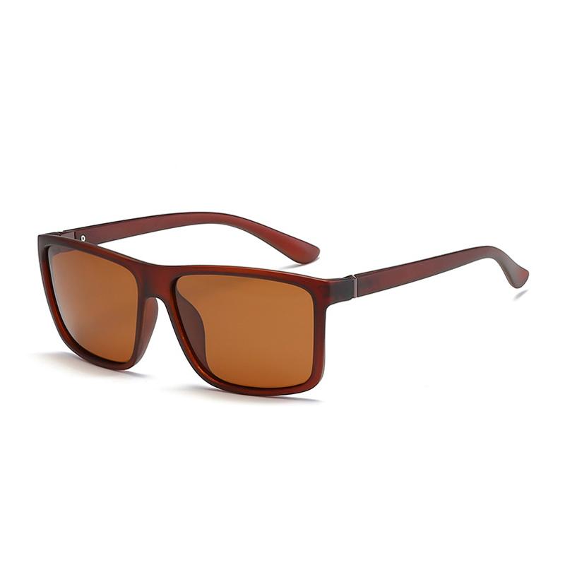 Polarized Simple Square Sun Glasses Man Colorful Brand Designer Sunglasses Driving Commute Male Eyeglasses