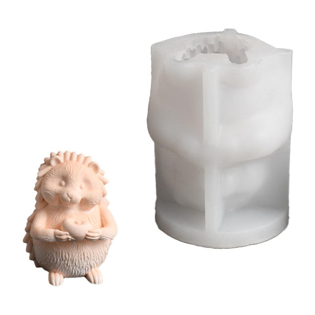 DIY Home Decor And Creative Crafts Mols Portable Silicone Mold For Crafting Detailed Hedgehog Candles Display And Gifts