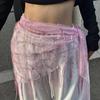 Модный hip scarf с пайетками и бахромой для джазового танца и выступлений