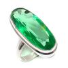 Tsavorite Gemstone Handmade 925 Sterling Silver Jewelry Ring Size 8 r9C61