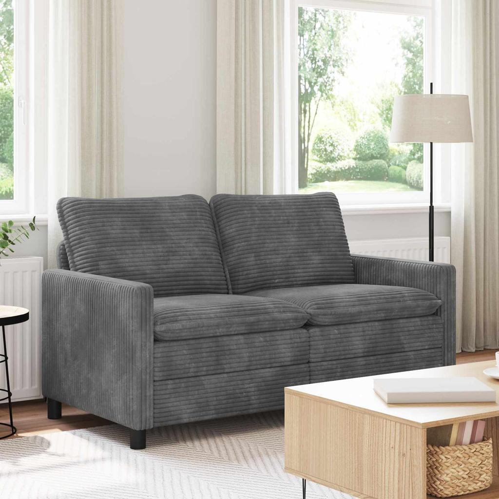 Sofa Light Grey 156 x 81 x 87.5 cm Polyester