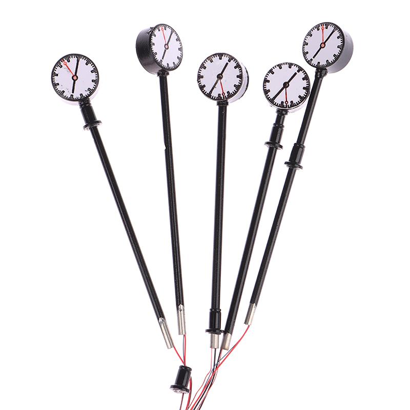 Миниатюрная светодиодная модель железной дороги Ho N Scale Lights Lit Platform Clock Lamp