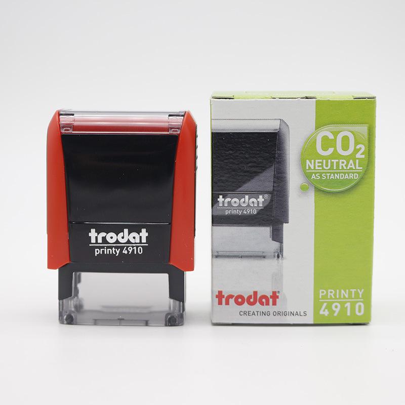 Trodat Austria Self-Inking 4910 Unengraved Square Text Stamp