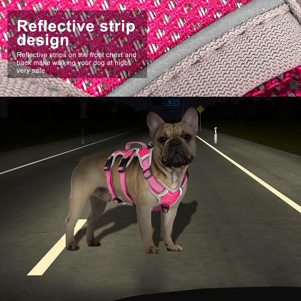 Быстродействующая шлейка для собак, светоотражающий нейлон, шлейка для дрессировки домашних животных, регулируемый жилет для маленьких, средних и больших домашних животных, щенков питбулей