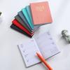 A7 2024 английский планировщик из искусственной кожи в твердом переплете, 180 страниц, водостойкая бумага, мини-журнал, карманный блокнот для молочных продуктов, студенческие принадлежности