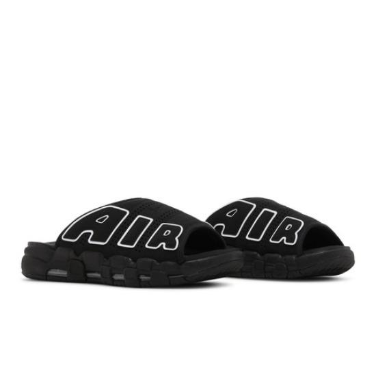 Nike Шлепанцы Air More Uptempo Черный/Серый Подошва Мужские DV2132-001